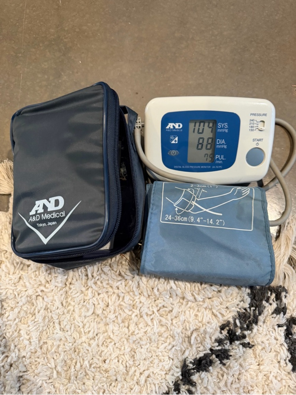 Life Source Model UA-767 Digital Blood Pressure Monitor with Cuff Size M